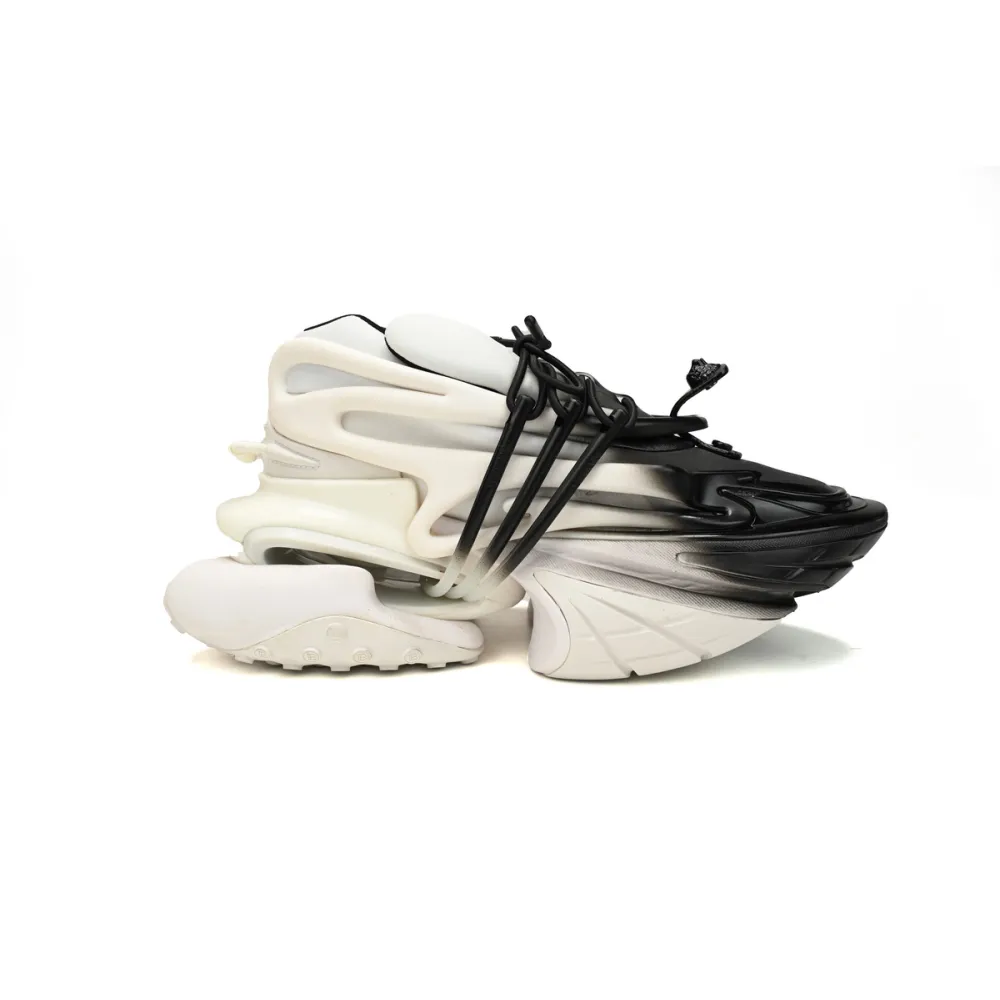 Balmain Unicorn Low-Top White Black Gradiant YM0VJ309KNED