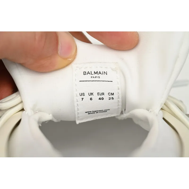 Balmain Unicorn Low-Top White Yellow YM1VJ309KNES
