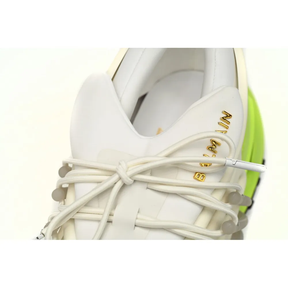 Balmain Unicorn Low-Top White Yellow YM1VJ309KNES