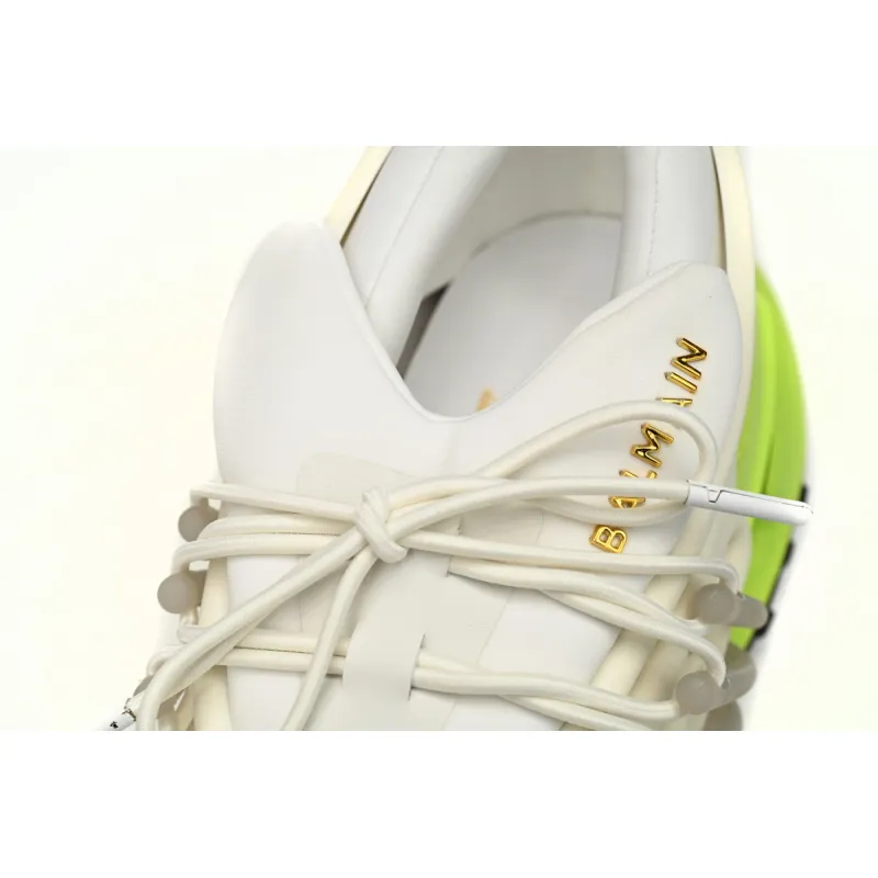 Balmain Unicorn Low-Top White Yellow YM1VJ309KNES