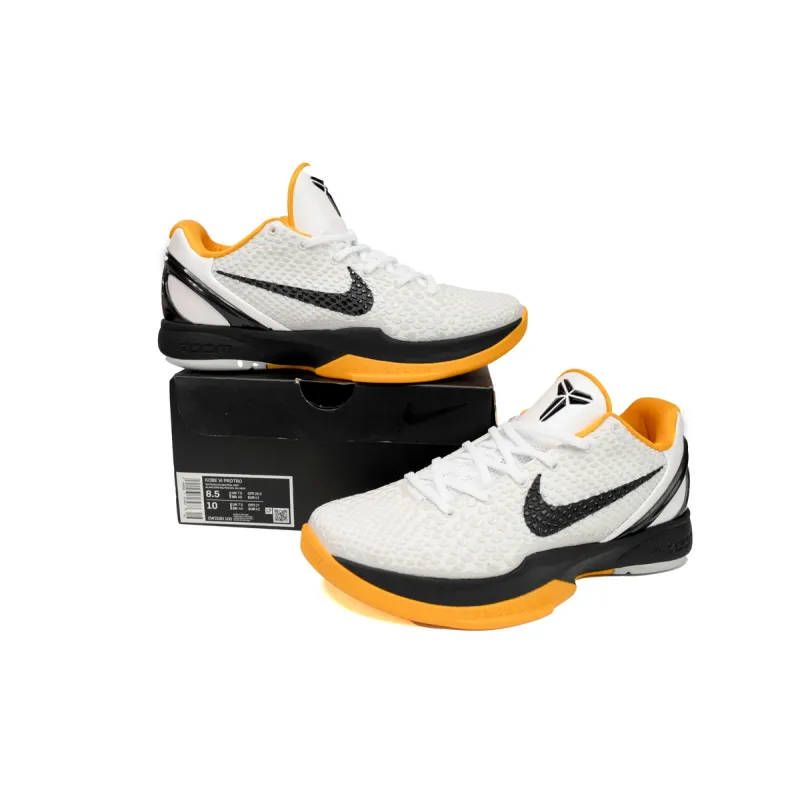 Kobe 6 Protro Playoff Pack White Del Sol CW2190-100