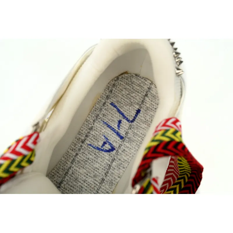 Lanvin Curb Sneaker Graffiti FM-SKRK11-STUD-P22-00M2