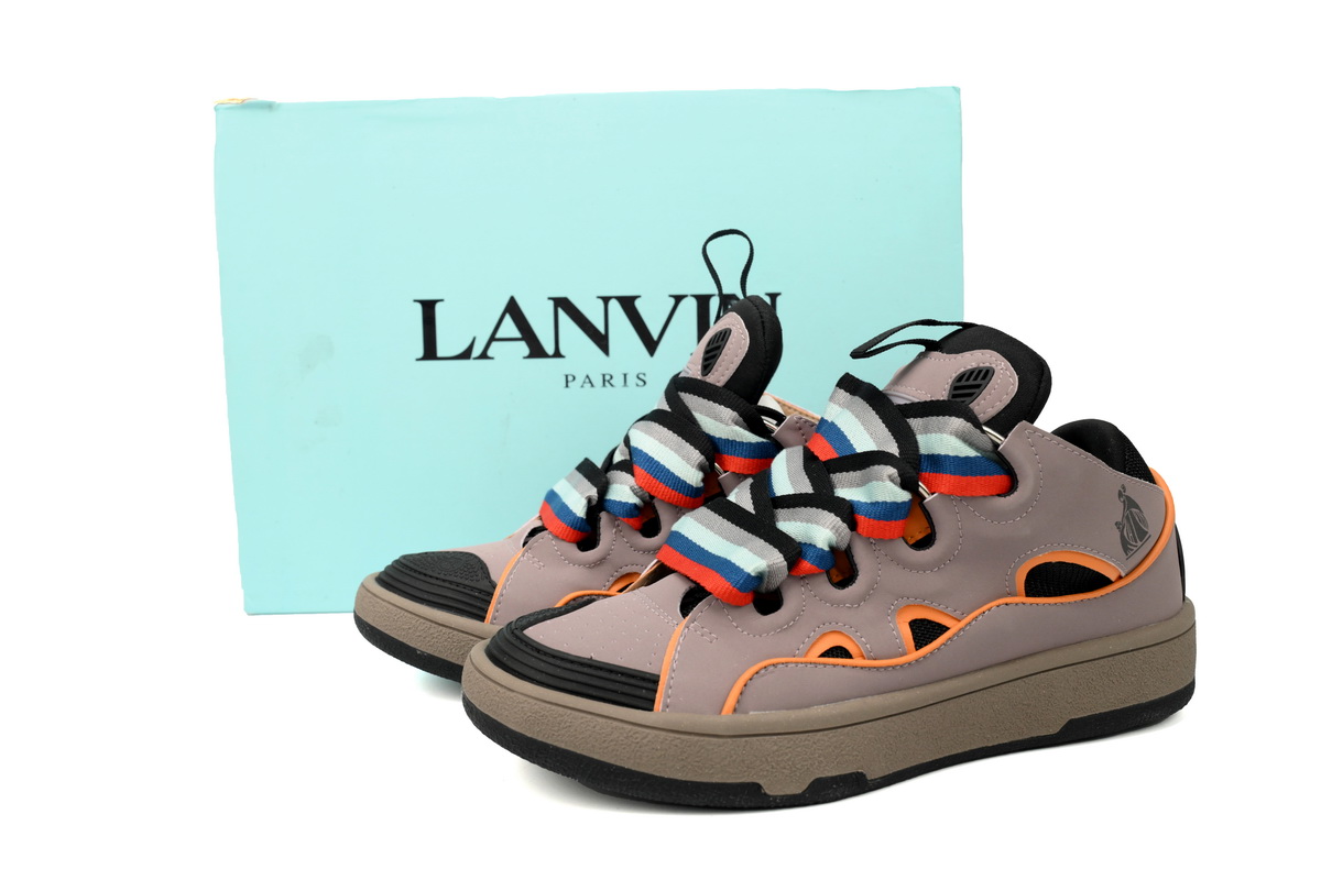 Lanvin Curb Sneaker Ladies Brown