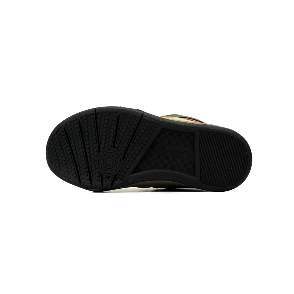 Lanvin Curb Sneaker Ladies Brown Green