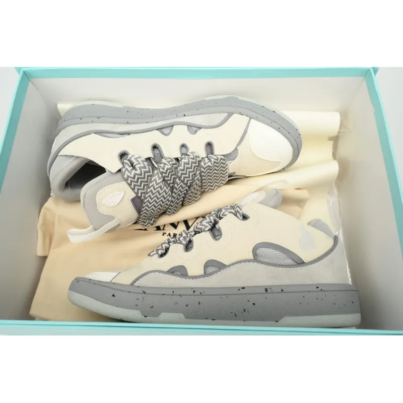 Lanvin Curb Sneaker Maiden Rice White Grey