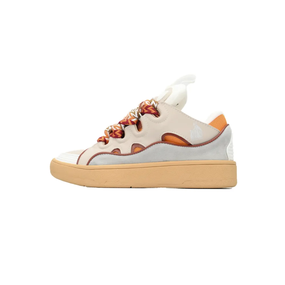 Lanvin Curb Sneaker White Gray Powder 