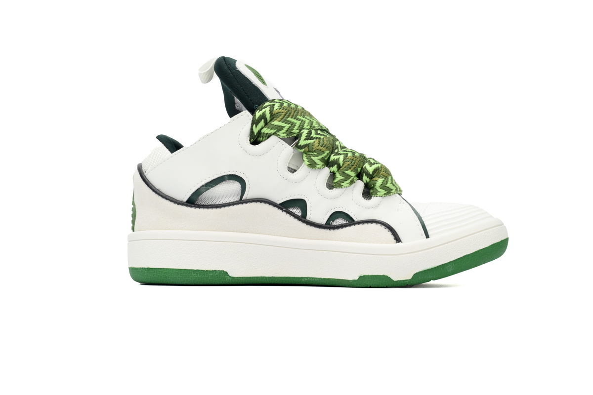 Lanvin Curb Sneaker White Green