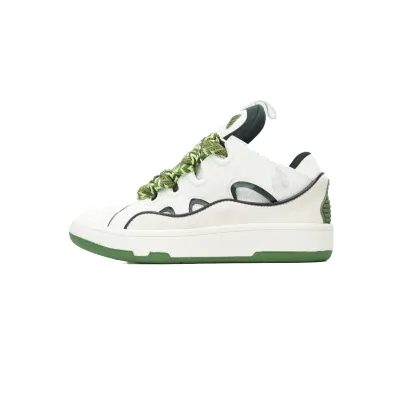 Lanvin Curb Sneaker White Green 01