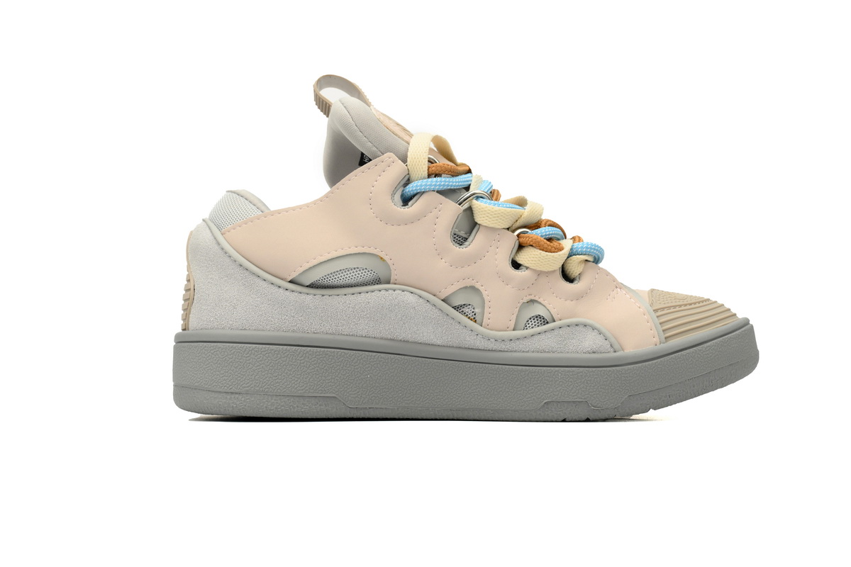 Lanvin Curb Sneaker White Ladies Pink