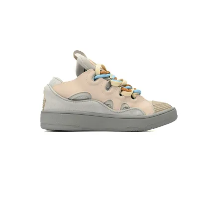 Lanvin Curb Sneaker White Ladies Pink  02