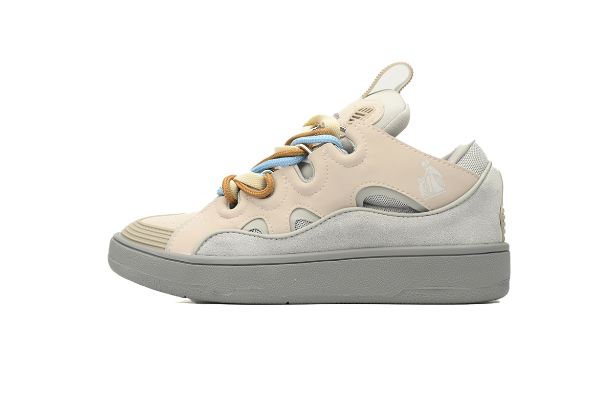 Lanvin Curb Sneaker White Ladies Pink