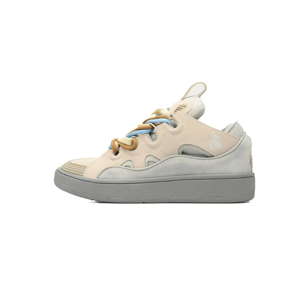 Lanvin Curb Sneaker White Ladies Pink 