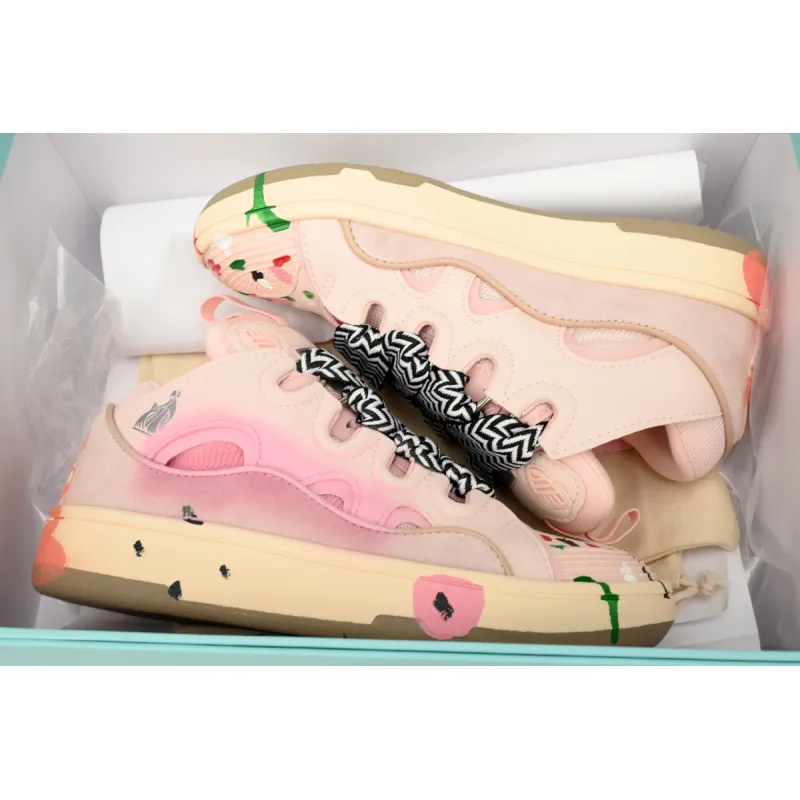 Lanvin Leather Curb Gallery Dept. Pale Pink Multi FM-SKRK11-DRGD-P22B5S0
