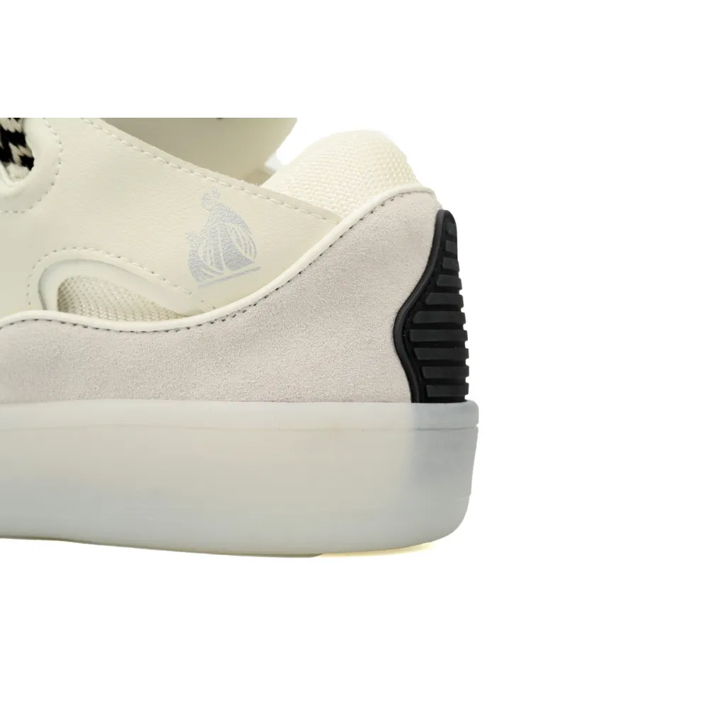 Lanvin Leather Curb Sneaker White FMSKRK11TRFFH2200