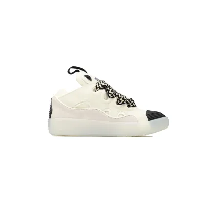 Lanvin Leather Curb Sneaker White FMSKRK11TRFFH2200 02