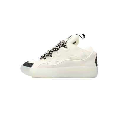Lanvin Leather Curb Sneaker White FMSKRK11TRFFH2200 01