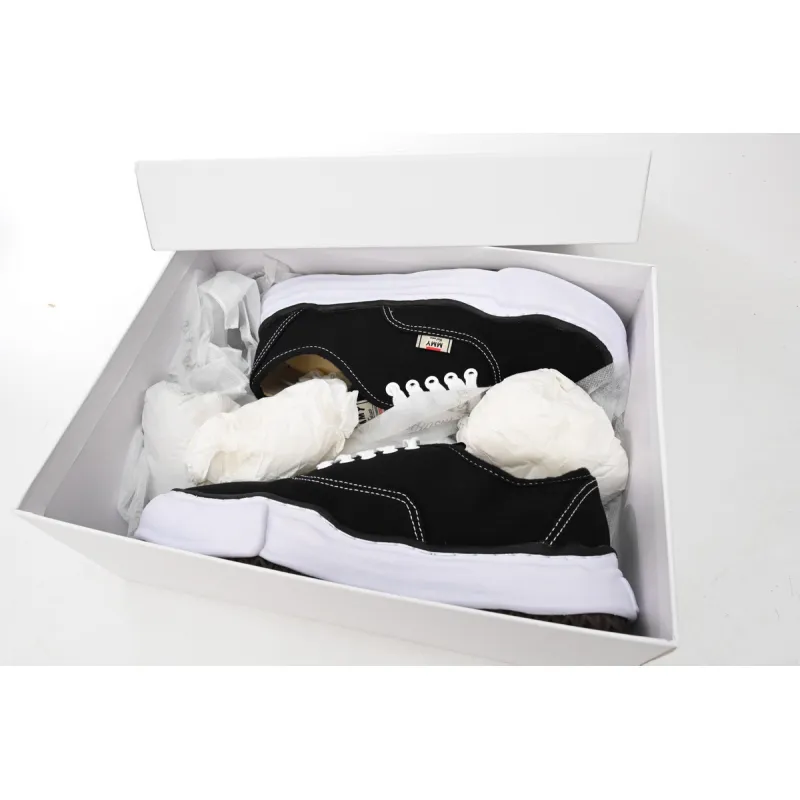 Maison Mihara Yasuhiro Baker OG Sole Canvas Low Black A02FW704