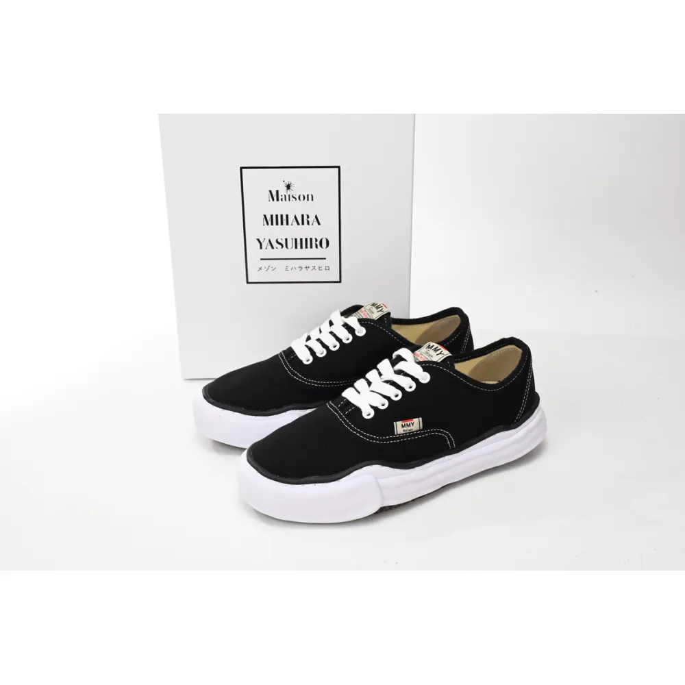 Maison Mihara Yasuhiro Baker OG Sole Canvas Low Black A02FW704