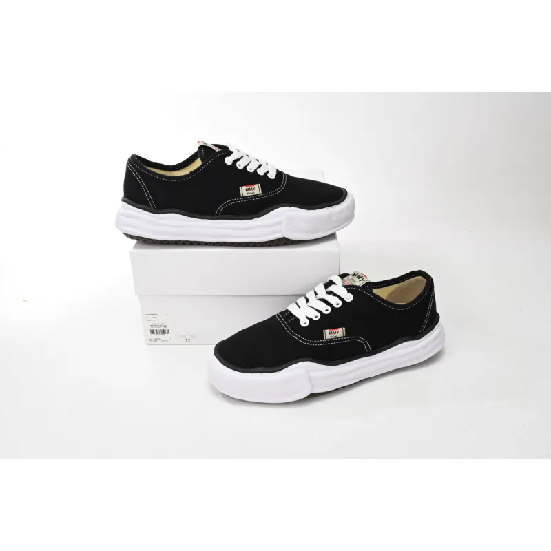 Maison Mihara Yasuhiro Baker OG Sole Canvas Low Black A02FW704