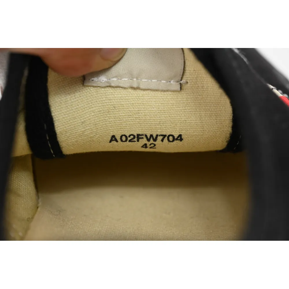 Maison Mihara Yasuhiro Baker OG Sole Canvas Low Black A02FW704
