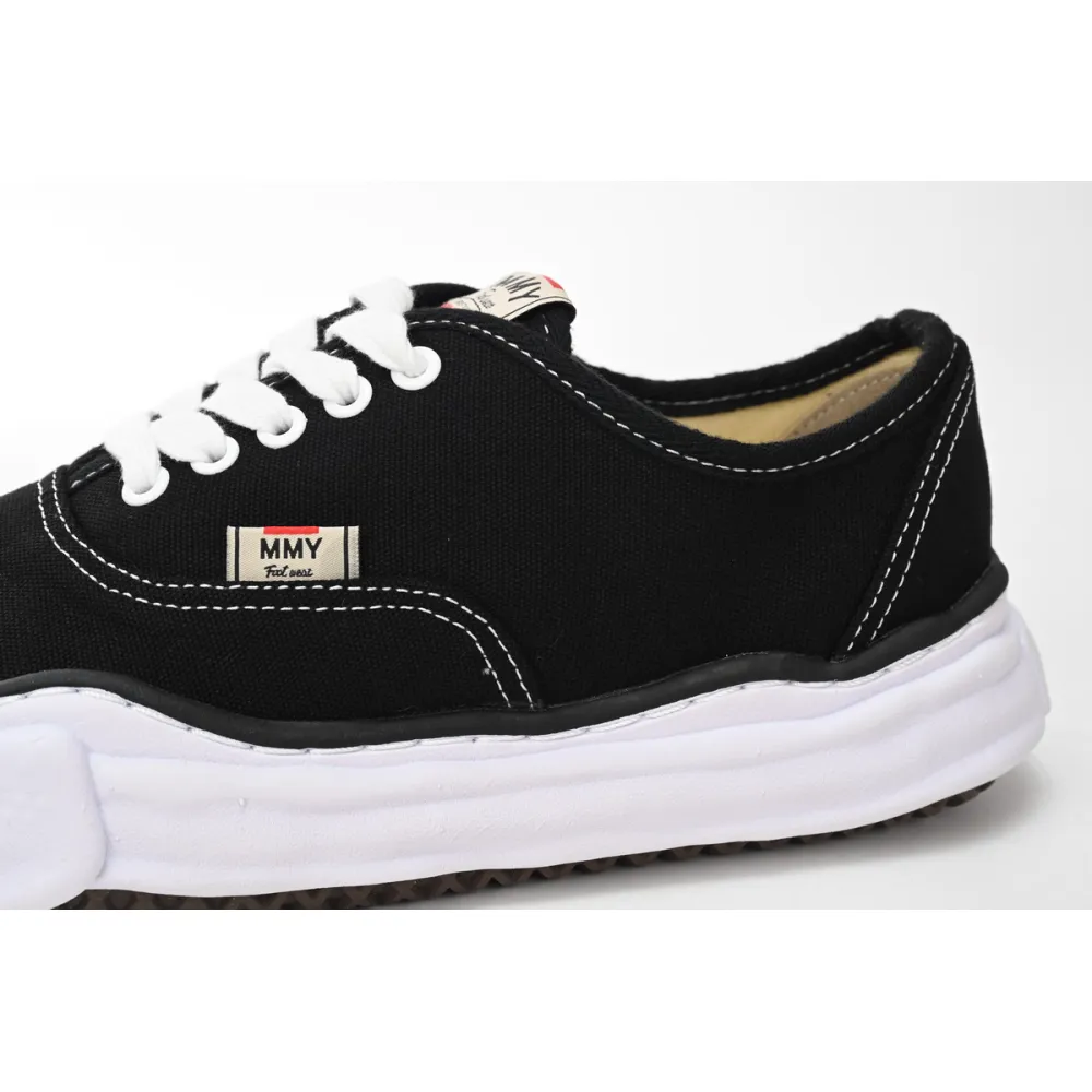 Maison Mihara Yasuhiro Baker OG Sole Canvas Low Black A02FW704