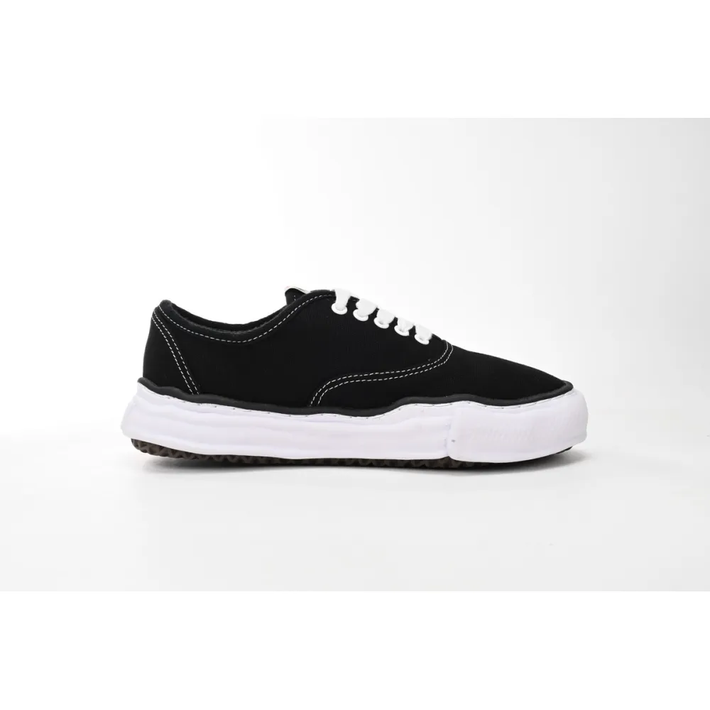 Maison Mihara Yasuhiro Baker OG Sole Canvas Low Black A02FW704
