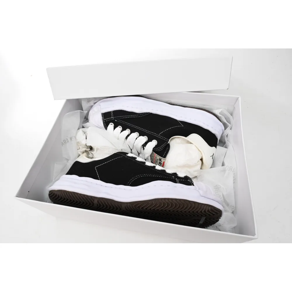 Maison Mihara Yasuhiro Blakey OG Sole Canvas Low Black No Logo A06FW704