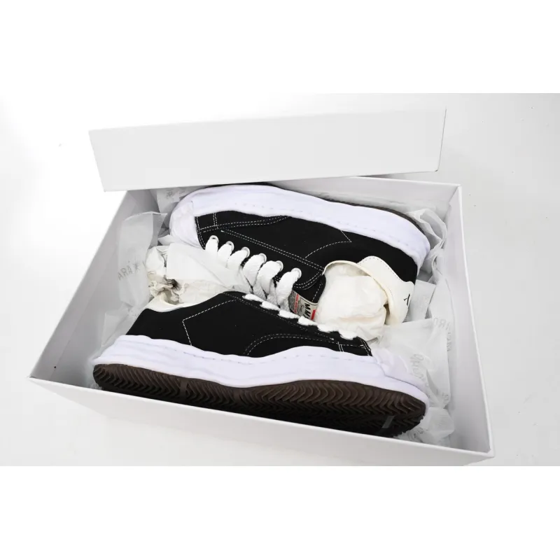 Maison Mihara Yasuhiro Blakey OG Sole Canvas Low Black No Logo A06FW704
