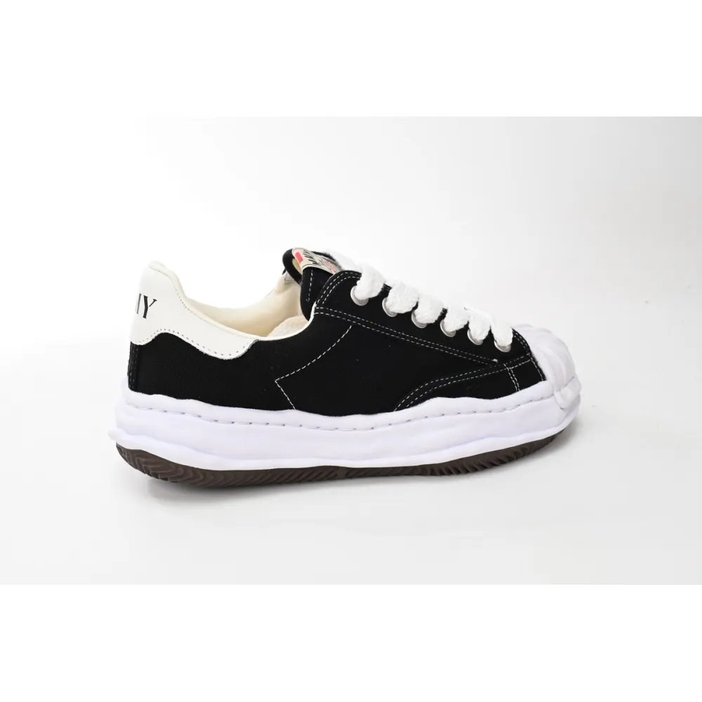 Maison Mihara Yasuhiro Blakey OG Sole Canvas Low Black No Logo A06FW704
