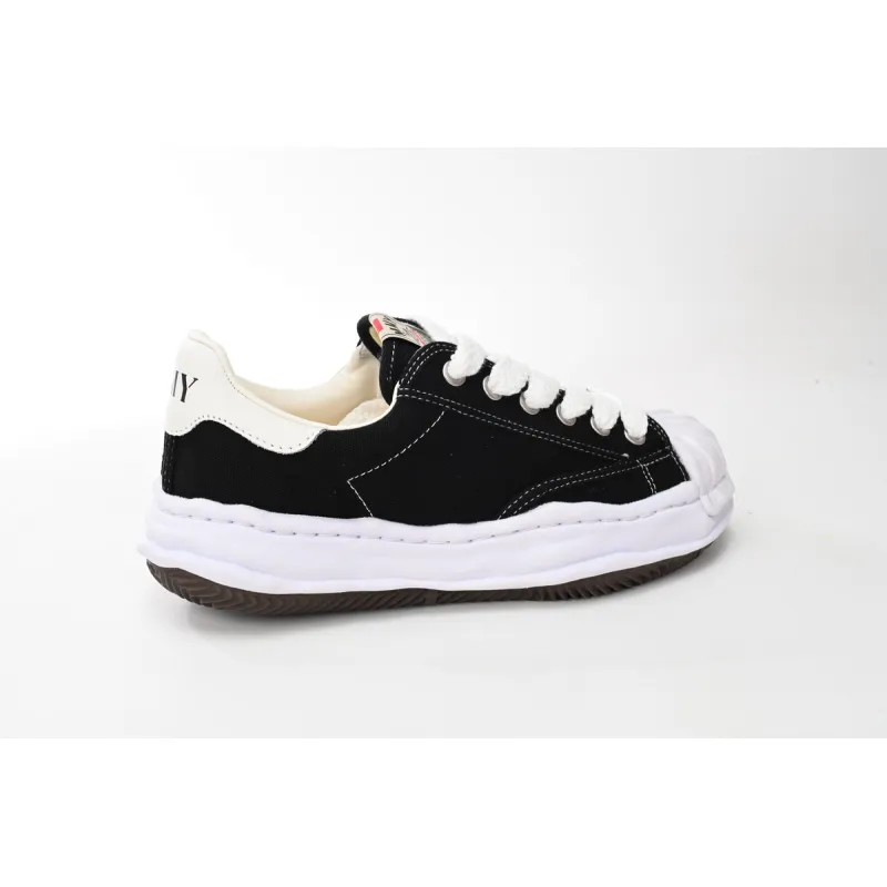 Maison Mihara Yasuhiro Blakey OG Sole Canvas Low Black No Logo A06FW704
