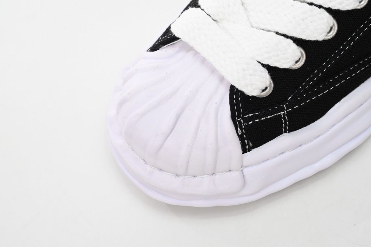 Maison Mihara Yasuhiro Blakey OG Sole Canvas Low Black No Logo A06FW704