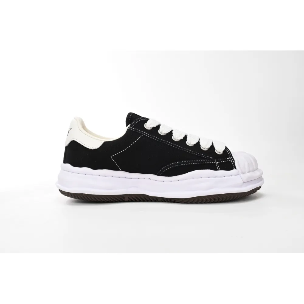 Maison Mihara Yasuhiro Blakey OG Sole Canvas Low Black No Logo A06FW704