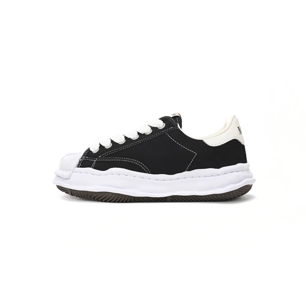 Maison Mihara Yasuhiro Blakey OG Sole Canvas Low Black No Logo A06FW704