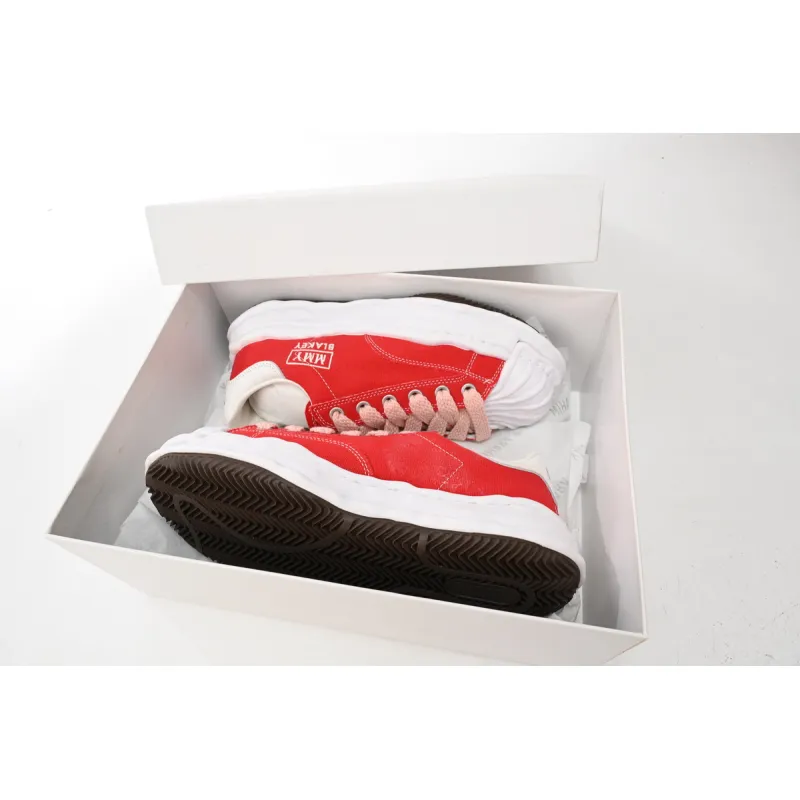 Maison Mihara Yasuhiro Blakey OG Sole Canvas Low Red A08FW735