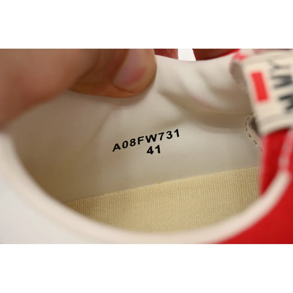 Maison Mihara Yasuhiro Blakey OG Sole Canvas Low Red A08FW735