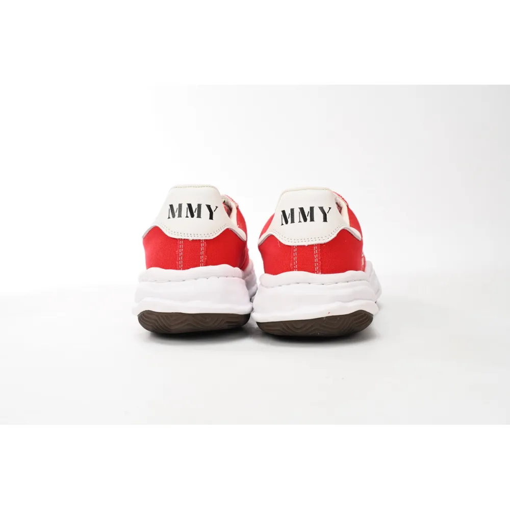 Maison Mihara Yasuhiro Blakey OG Sole Canvas Low Red A08FW735