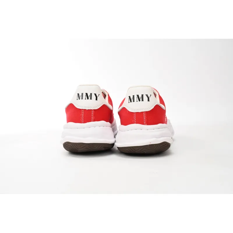 Maison Mihara Yasuhiro Blakey OG Sole Canvas Low Red A08FW735