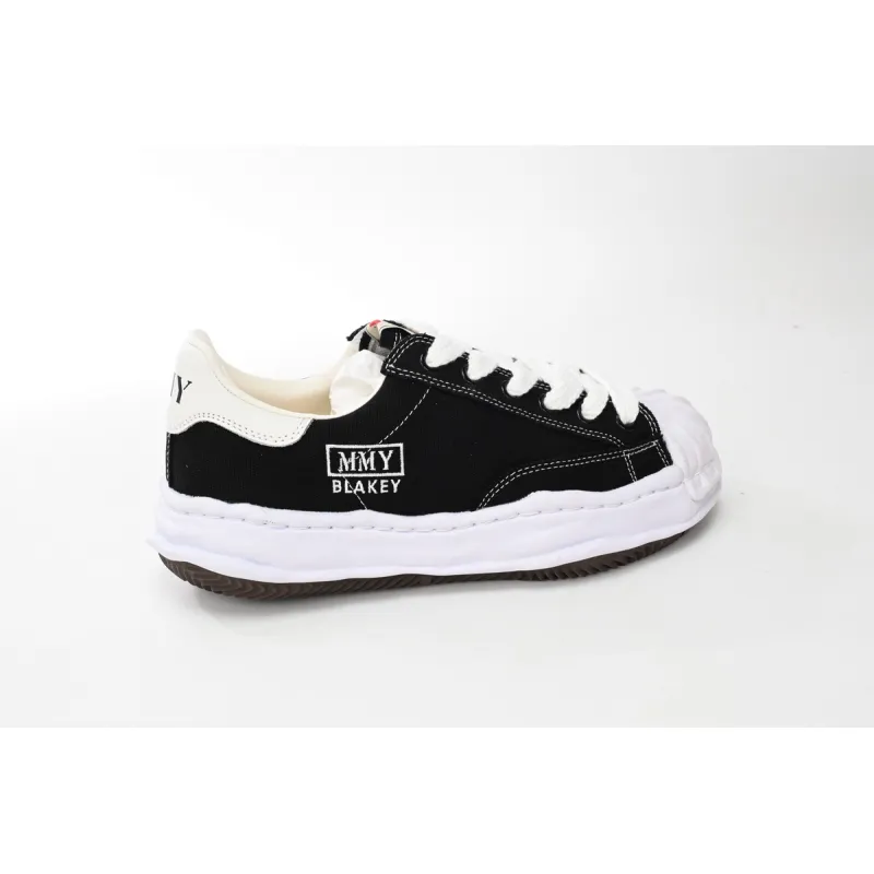 Maison Mihara Yasuhiro Blakey OG Sole Embossed Leather Low Black A11FW717-BLK