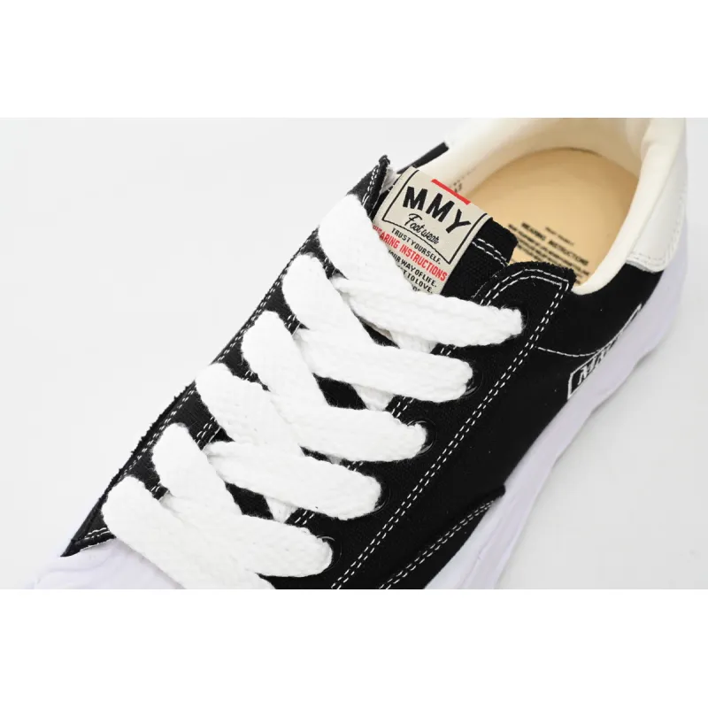 Maison Mihara Yasuhiro Blakey OG Sole Embossed Leather Low Black A11FW717-BLK