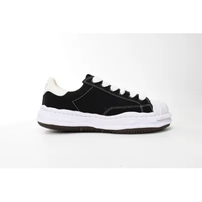 Maison Mihara Yasuhiro Blakey OG Sole Embossed Leather Low Black A11FW717-BLK 02