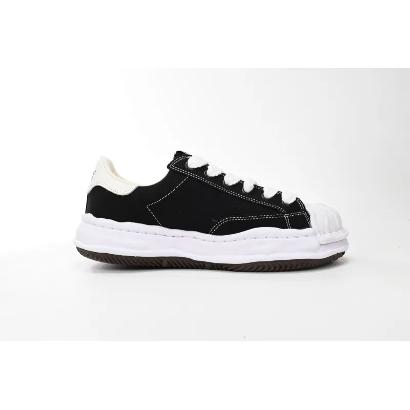 Maison Mihara Yasuhiro Blakey OG Sole Embossed Leather Low Black A11FW717-BLK