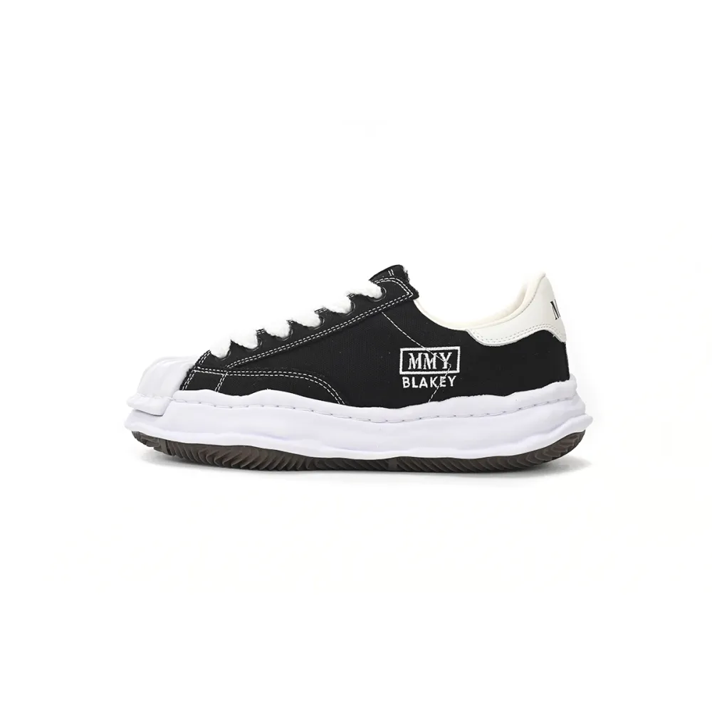 Maison Mihara Yasuhiro Blakey OG Sole Embossed Leather Low Black A11FW717-BLK