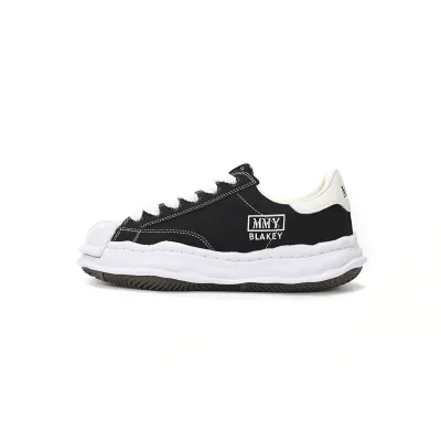 Maison Mihara Yasuhiro Blakey OG Sole Embossed Leather Low Black A11FW717-BLK 01