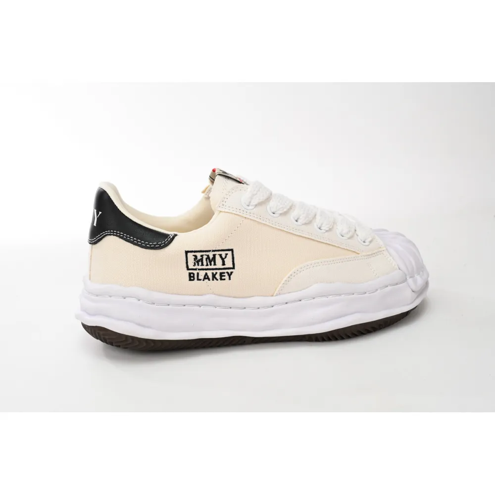 Maison Mihara Yasuhiro Blakey OG Sole Embossed Leather Low White A11FW717-WHT