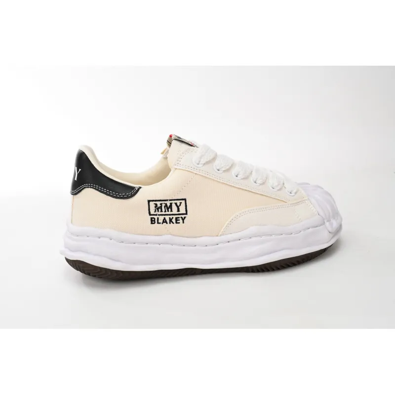 Maison Mihara Yasuhiro Blakey OG Sole Embossed Leather Low White A11FW717-WHT
