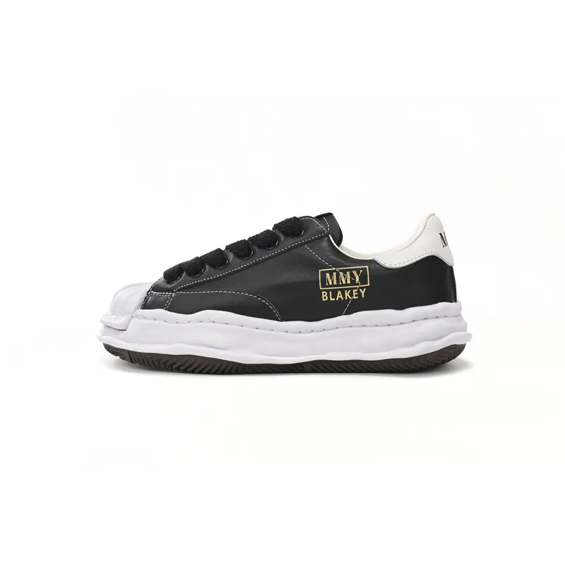 Maison Mihara Yasuhiro Blakey OG Sole Leather Low Black A06FW702