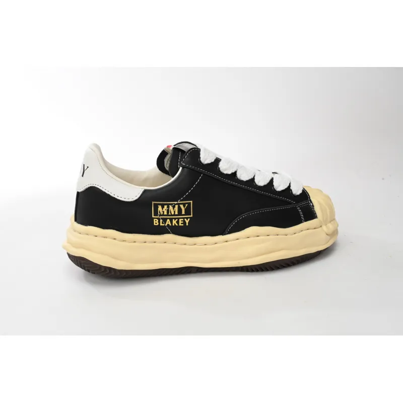 Maison Mihara Yasuhiro Blakey OG Sole Leather Low Black White A06FW702