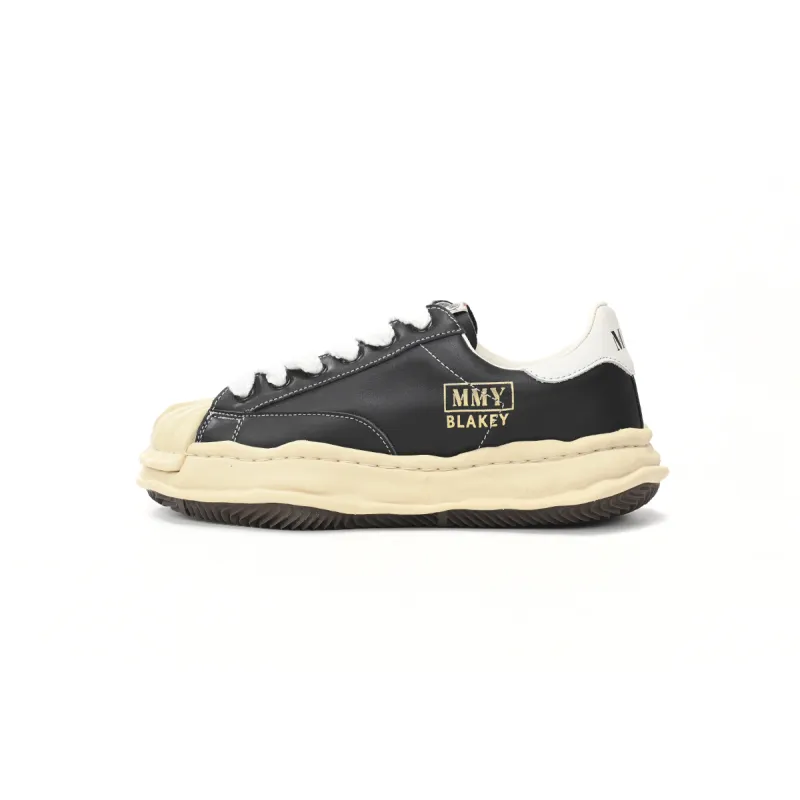 Maison Mihara Yasuhiro Blakey OG Sole Leather Low Black White A06FW702