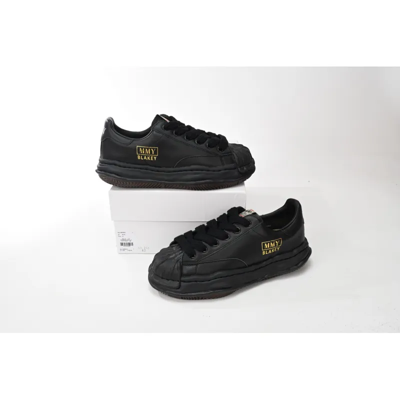 Maison Mihara Yasuhiro Blakey OG Sole Leather Low Black A06FW702-BLK
