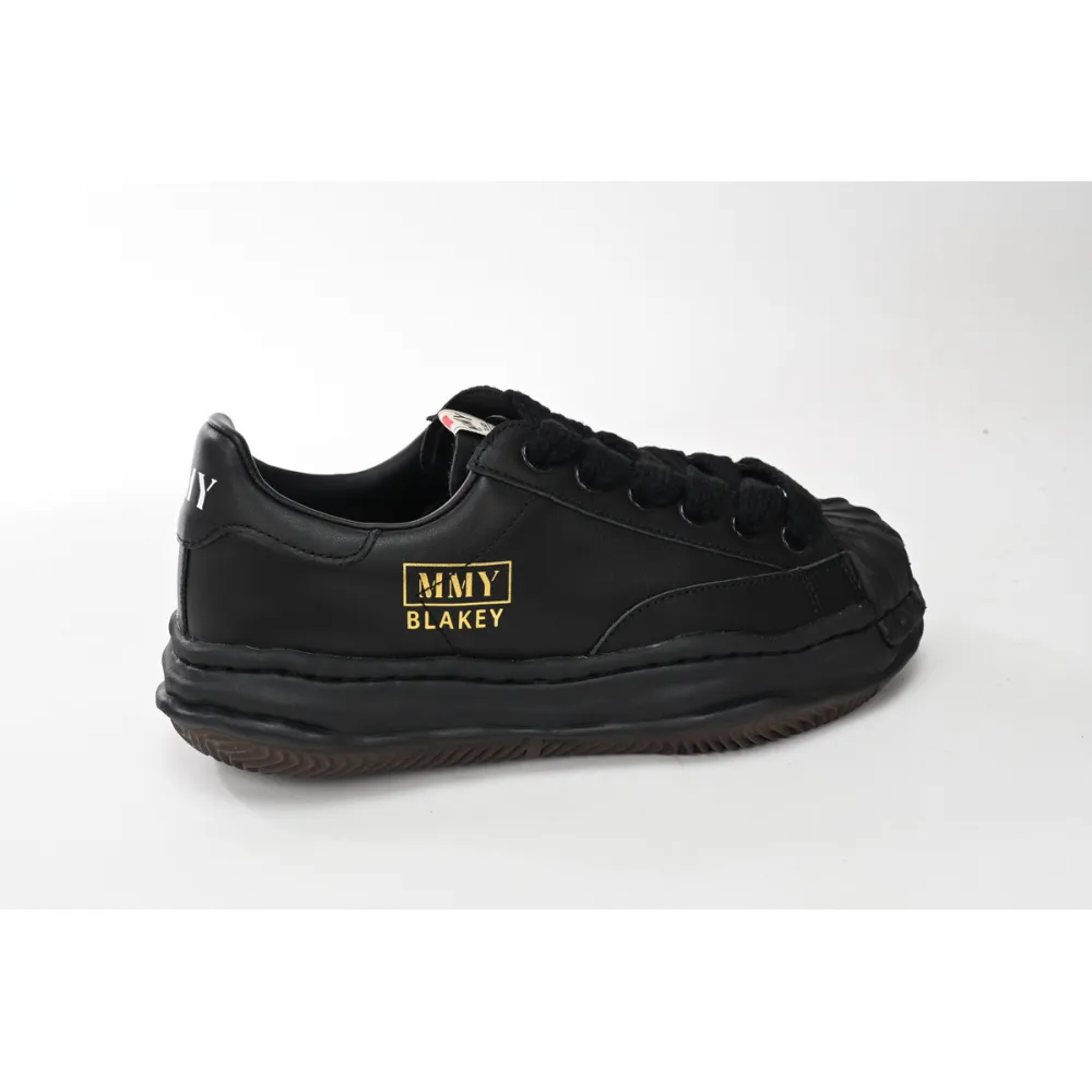 Maison Mihara Yasuhiro Blakey OG Sole Leather Low Black A06FW702-BLK